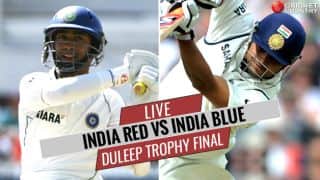 LIVE Cricket Score, Duleep Trophy 2017-18 Final, India Red vs India Blue
